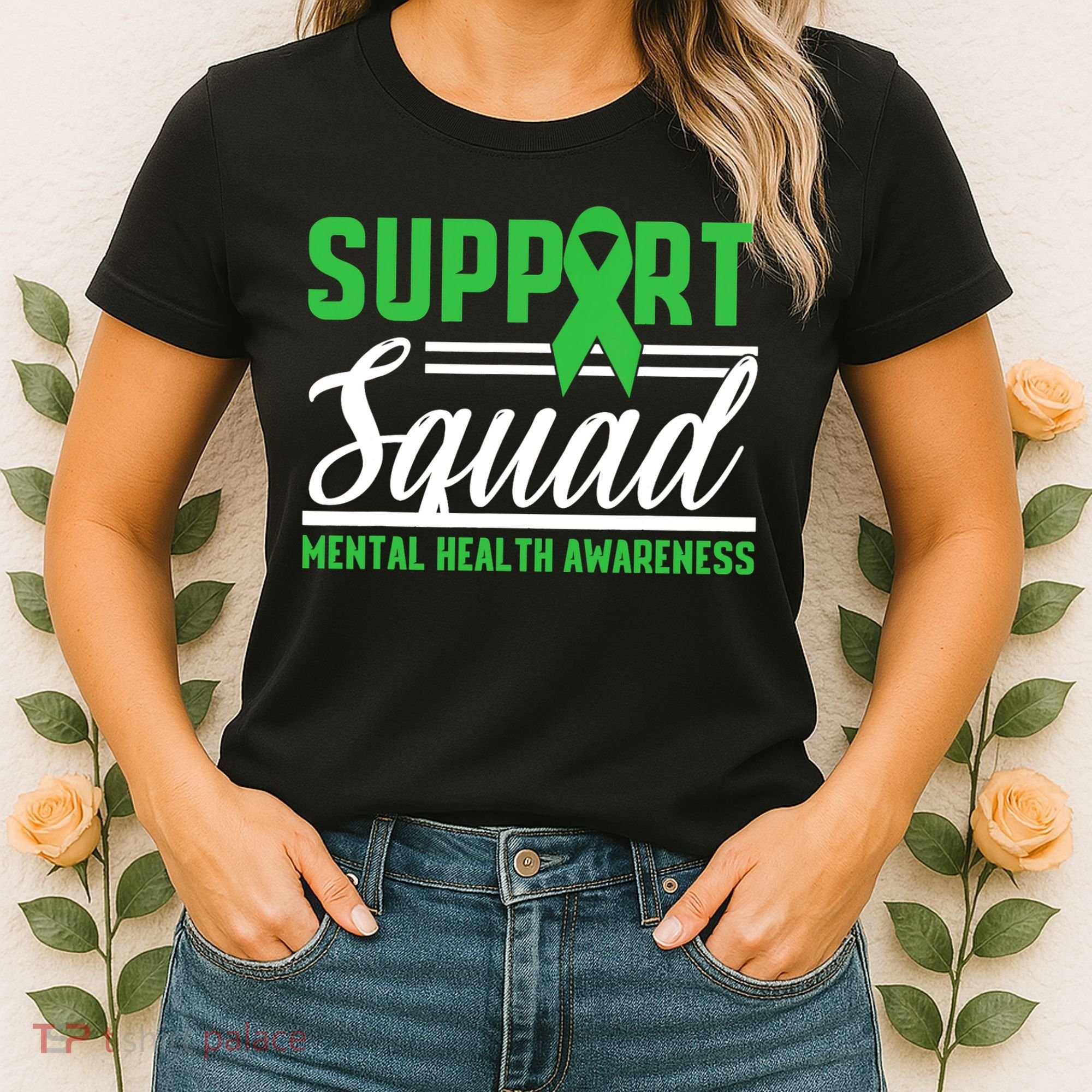 Mental Health Warrior Support Squad Mental Health Awareness Women's T-Shirt