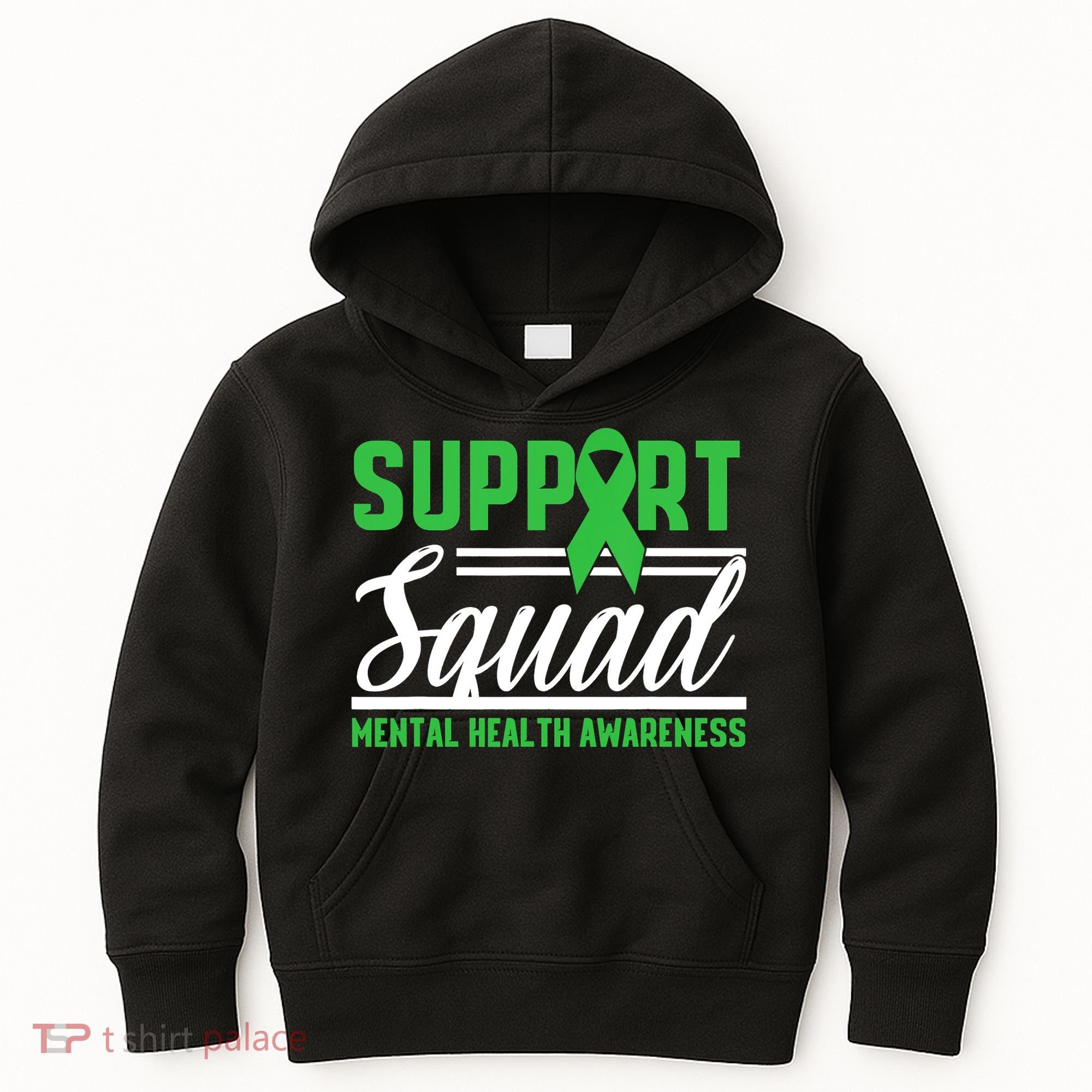 Mental Health Warrior Support Squad Mental Health Awareness Kids Hoodie