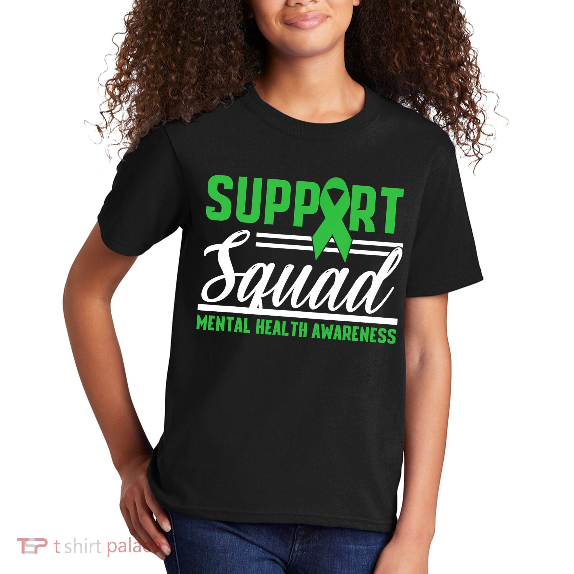 Mental Health Warrior Support Squad Mental Health Awareness Kids T-Shirt