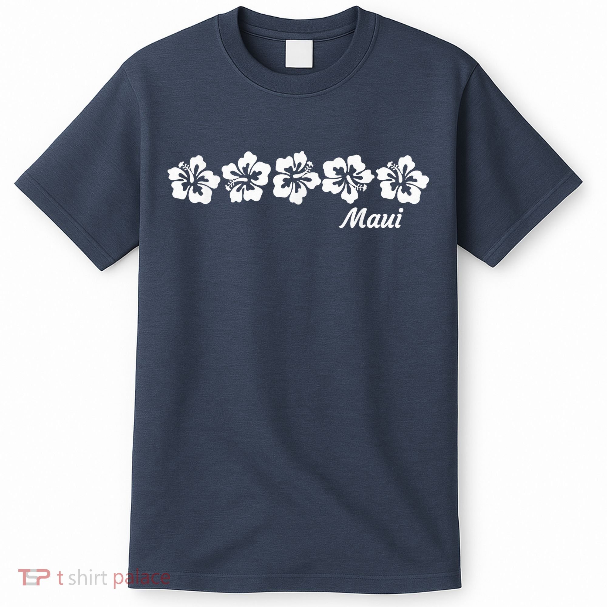 MAUI  Hawaii with Hawaiian Hibiscus flowers T-Shirt