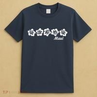 MAUI  Hawaii with Hawaiian Hibiscus flowers T-Shirt thumb 4