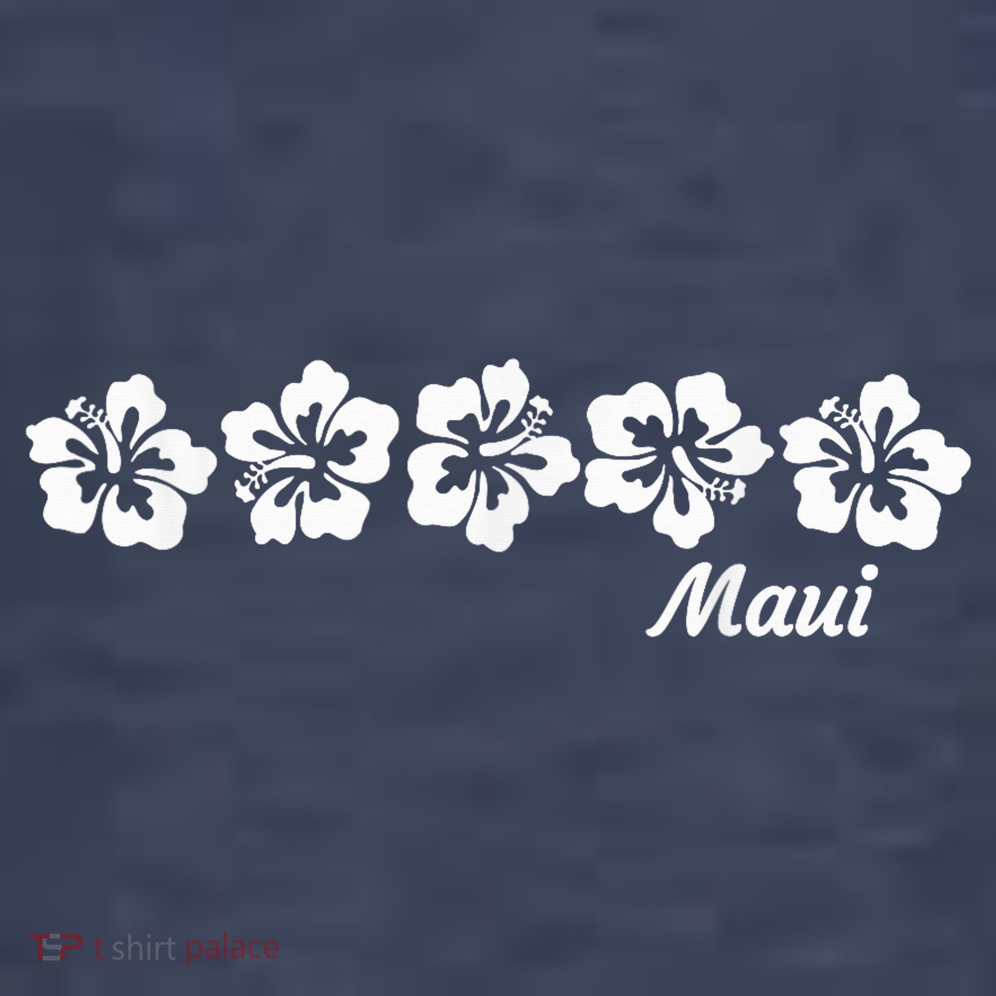 MAUI  Hawaii with Hawaiian Hibiscus flowers T-Shirt