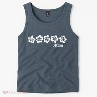 MAUI  Hawaii with Hawaiian Hibiscus flowers Tank Top thumb 2