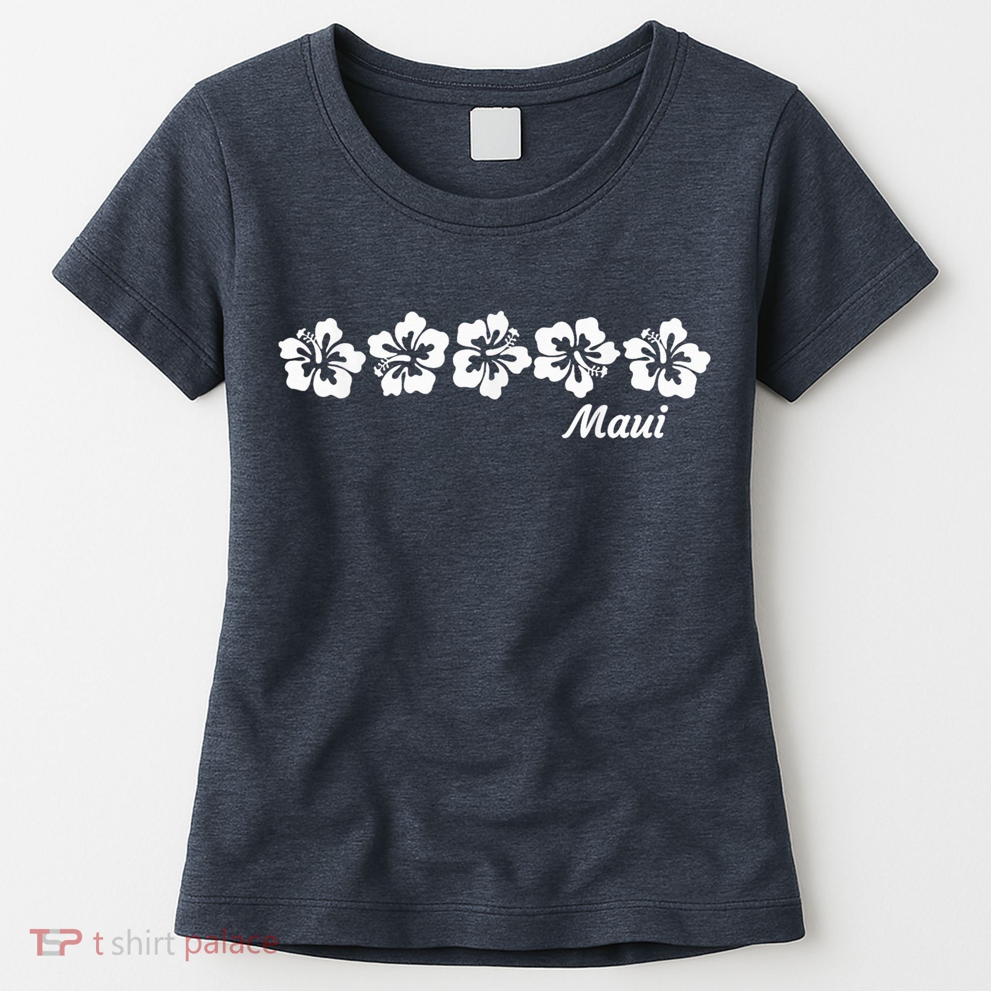 MAUI  Hawaii with Hawaiian Hibiscus flowers Women's T-Shirt