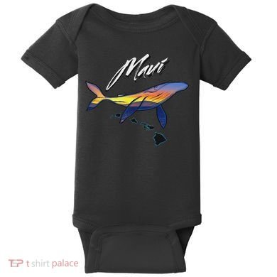 Maui Humpback Whale Baby Bodysuit