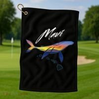 Maui Humpback Whale Golf Towel thumb 1