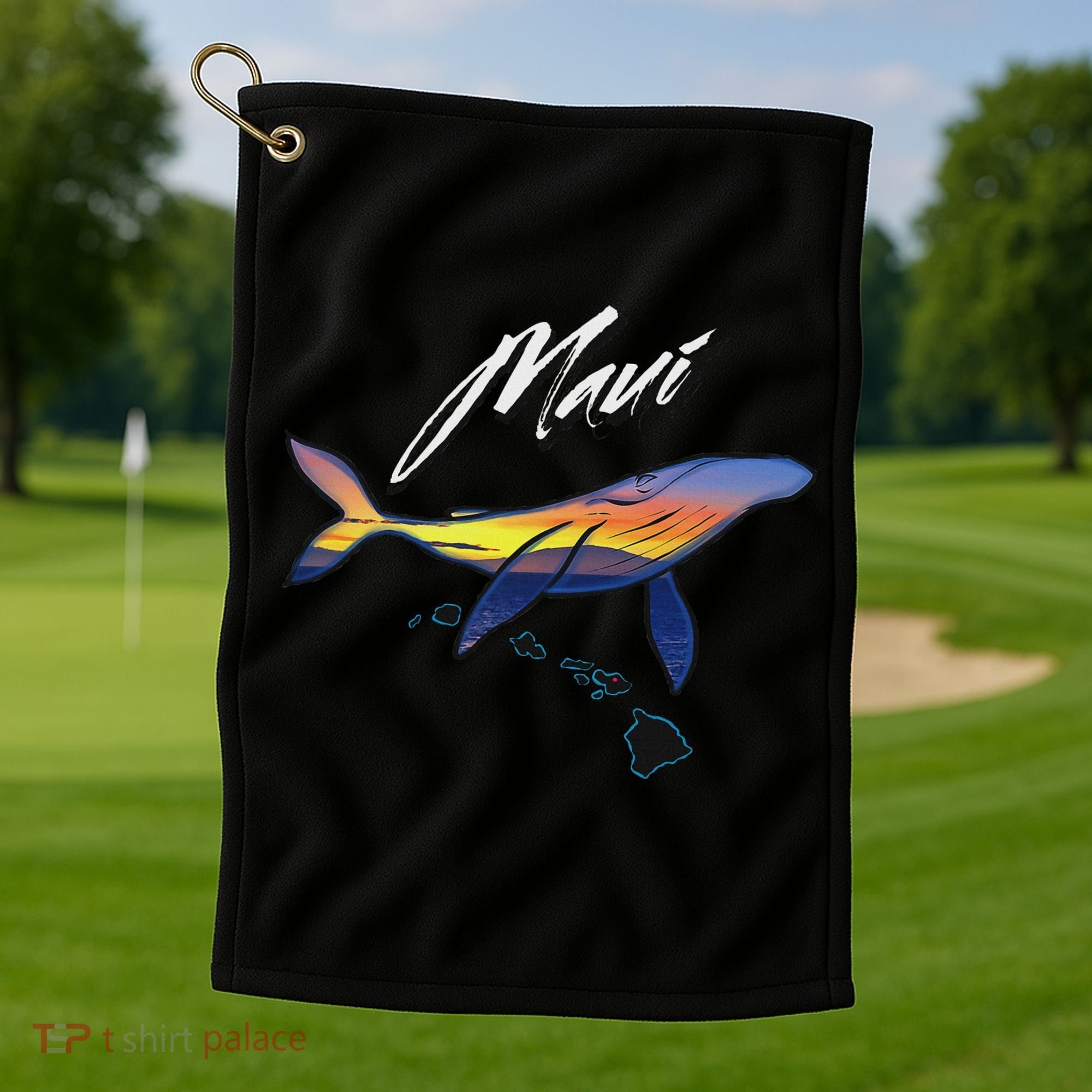 Maui Humpback Whale Golf Towel