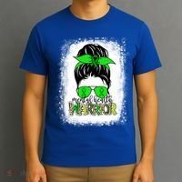 Mental Health Warrior Messy Bun Tal Health Awareness Gift T-Shirt thumb 3