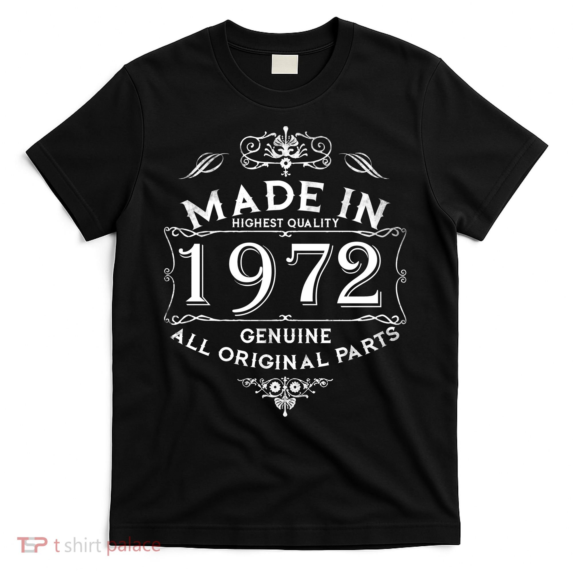 Made In 1972 Aged To Perfection Vintage 50th Birthday T-Shirt