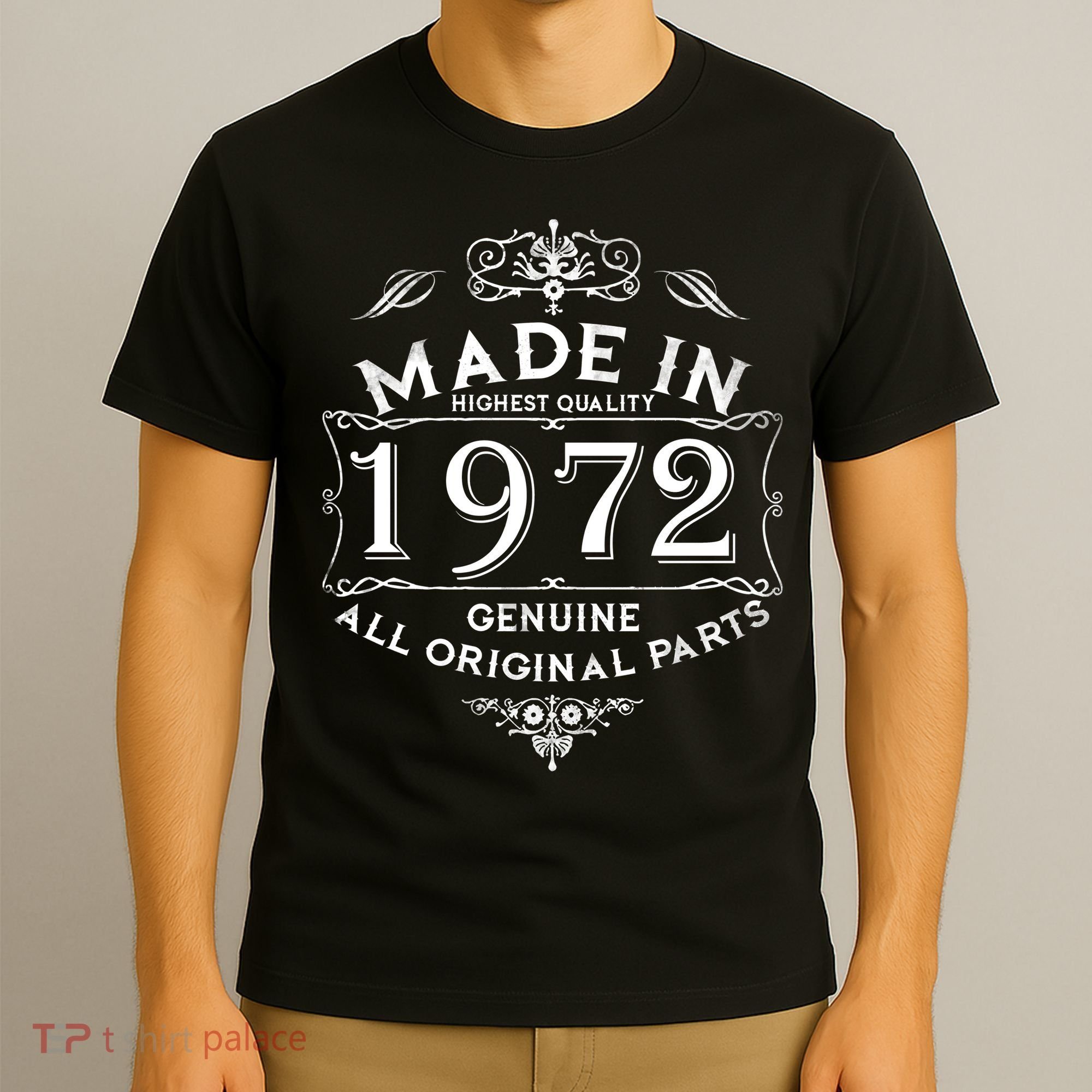 Made In 1972 Aged To Perfection Vintage 50th Birthday T-Shirt