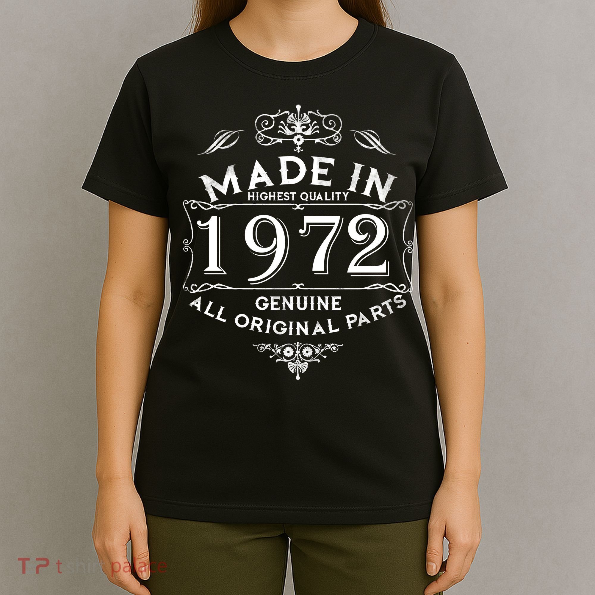 Made In 1972 Aged To Perfection Vintage 50th Birthday T-Shirt