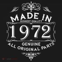 Made In 1972 Aged To Perfection Vintage 50th Birthday T-Shirt thumb 7