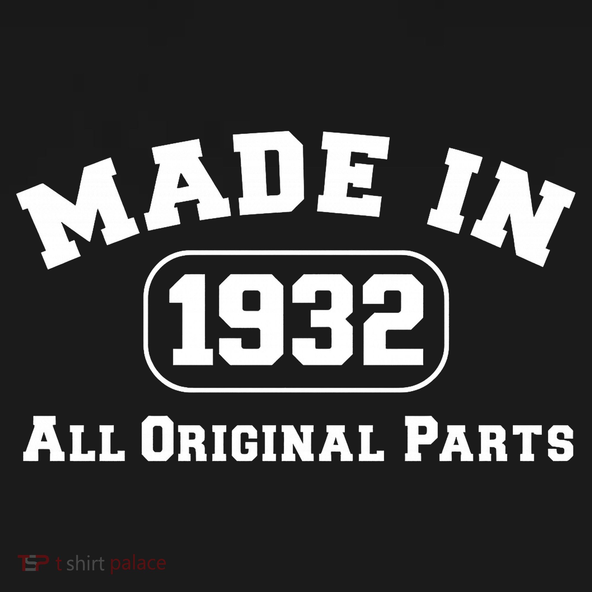 Made In 1932 All Original Parts Ornament