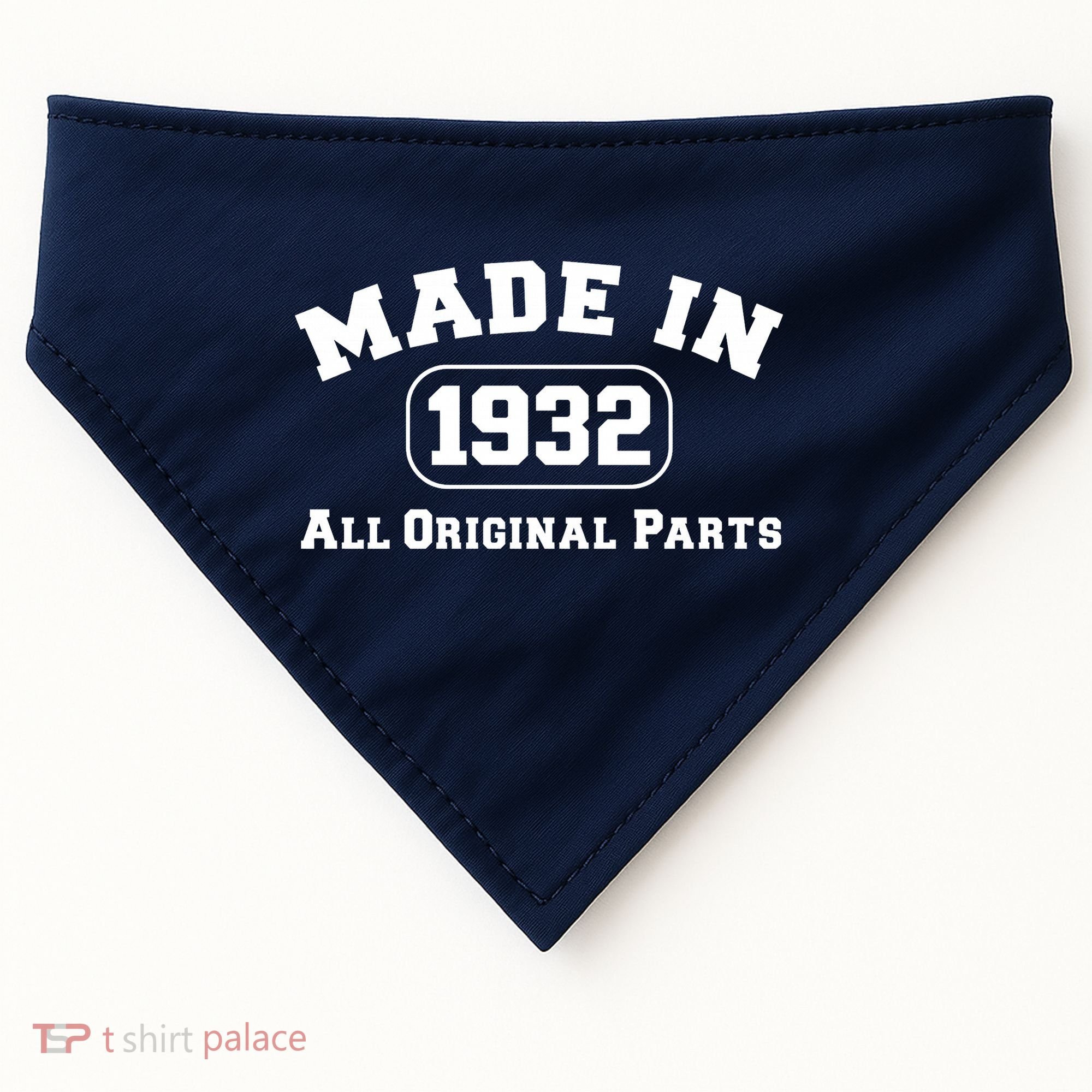 Made In 1932 All Original Parts USA-Made Doggie Bandana