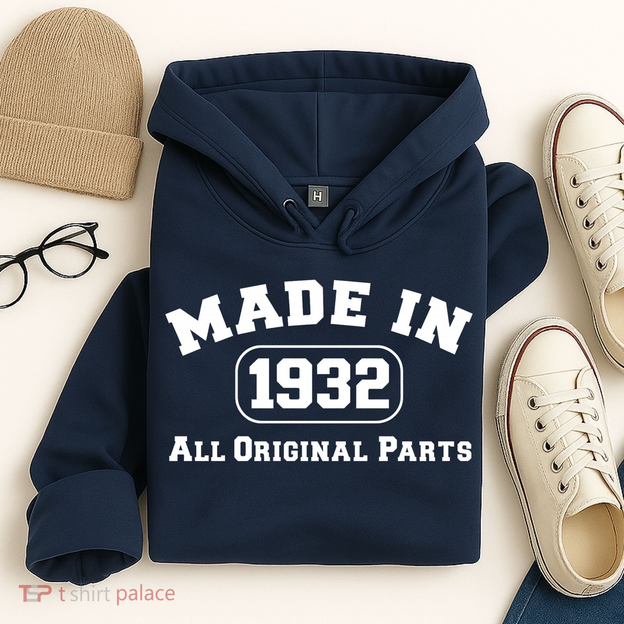 Made In 1932 All Original Parts Hoodie