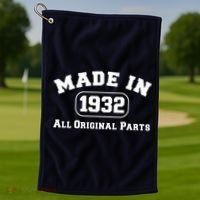 Made In 1932 All Original Parts Golf Towel thumb 1