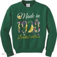 Made In 1928 Tee 95 Year Old Sunflowers Floral 95th Birthday Kids Sweatshirt thumb 0