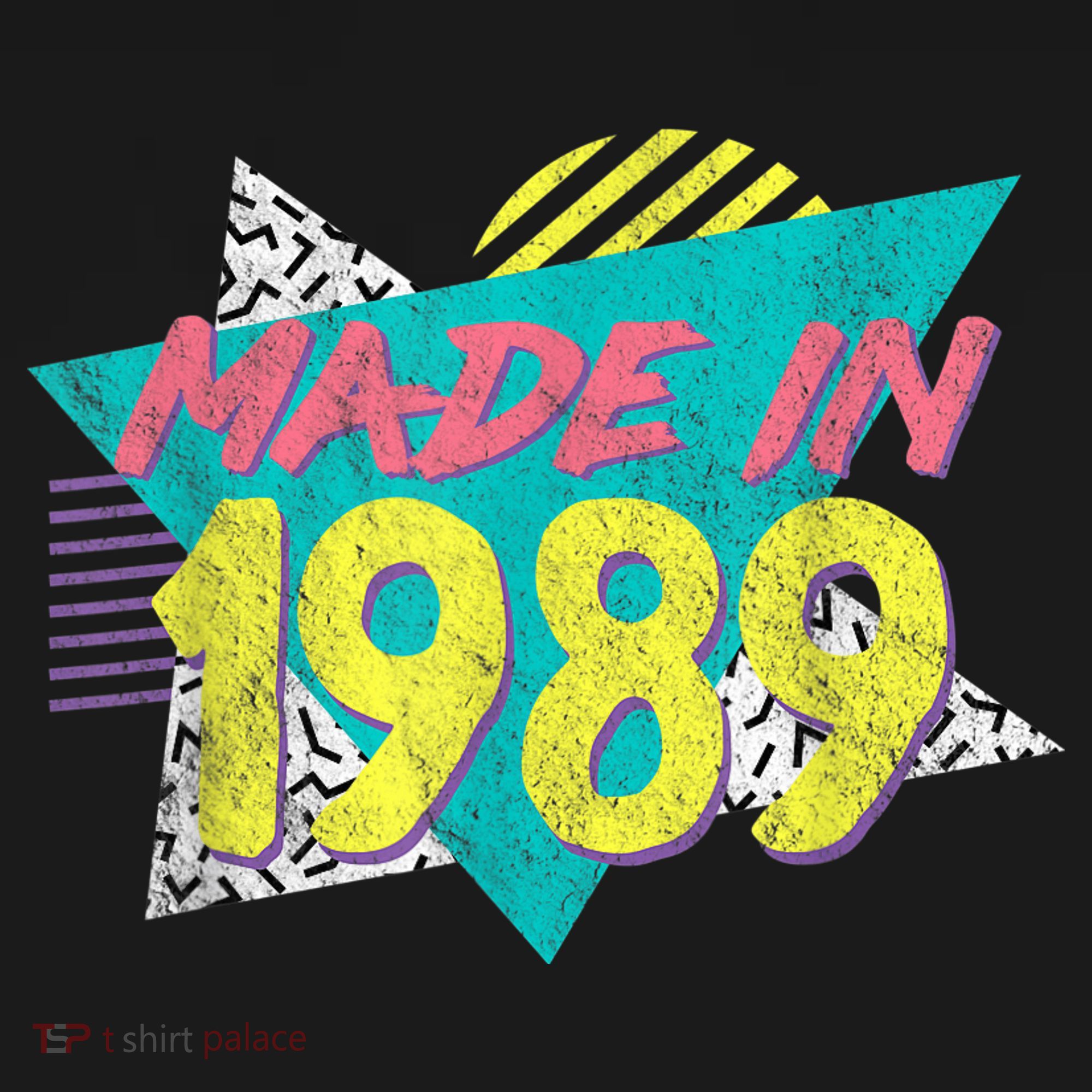 Made In 1989 Retro Vintage 34th Birthday T-Shirt