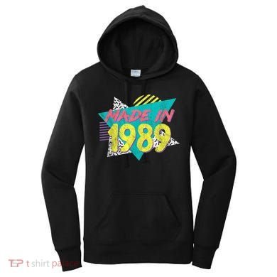 Made In 1989 Retro Vintage 34th Birthday Women's Hoodie