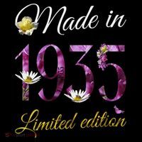 Made In 1935 - 90Year Old Floral 1935 90th Birthday Coffee Mug thumb 5