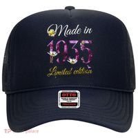 Made In 1935 - 90Year Old Floral 1935 90th Birthday Hat thumb 0