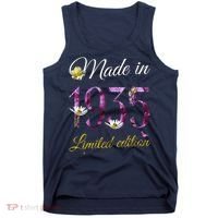 Made In 1935 - 90Year Old Floral 1935 90th Birthday Tank Top thumb 0