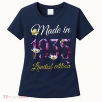 Made In 1935 - 90Year Old Floral 1935 90th Birthday Women's T-Shirt thumb 0