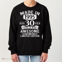 Made In 1995 30 Years Old Gifts 30th Birthday Gift Women's Sweatshirt thumb 0