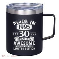 Made In 1995 30 Years Old Gifts 30th Birthday Gift 12oz Stainless Steel Coffee Mug thumb 0