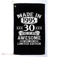 Made In 1995 30 Years Old Gifts 30th Birthday Gift Golf Towel thumb 0