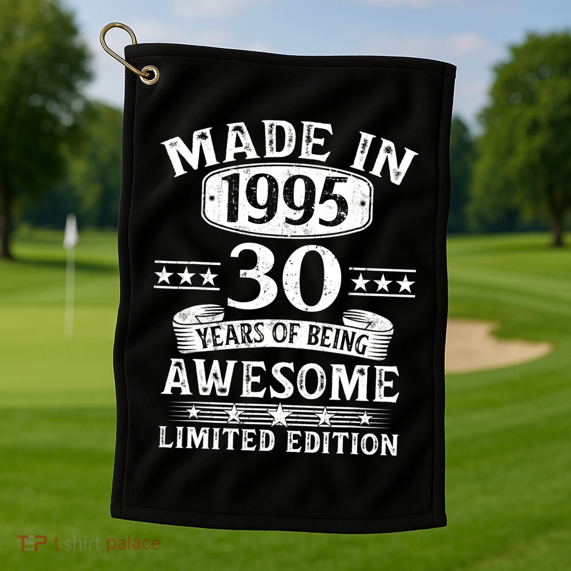 Made In 1995 30 Years Old Gifts 30th Birthday Gift Golf Towel