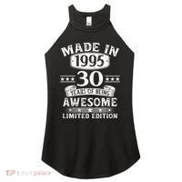 Made In 1995 30 Years Old Gifts 30th Birthday Gift Women's Perfect Tri Rocker Tank thumb 0