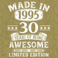 Made In 1995 30 Years Old Gifts 30th Birthday Gift Garment-Dyed Women's Muscle Tee thumb 6