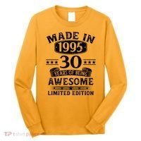 Made In 1995 30 Years Old Gifts 30th Birthday Gift Long Sleeve Shirt thumb 0