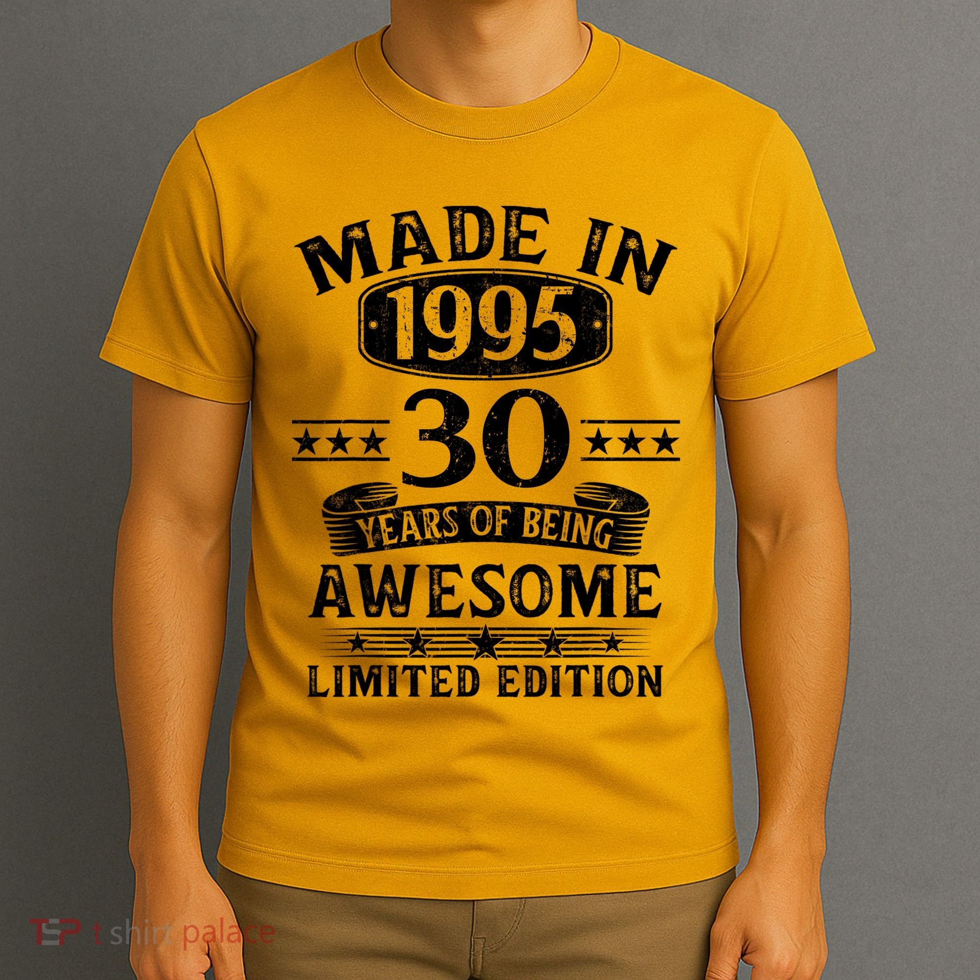 Made In 1995 30 Years Old Gifts 30th Birthday Gift T-Shirt