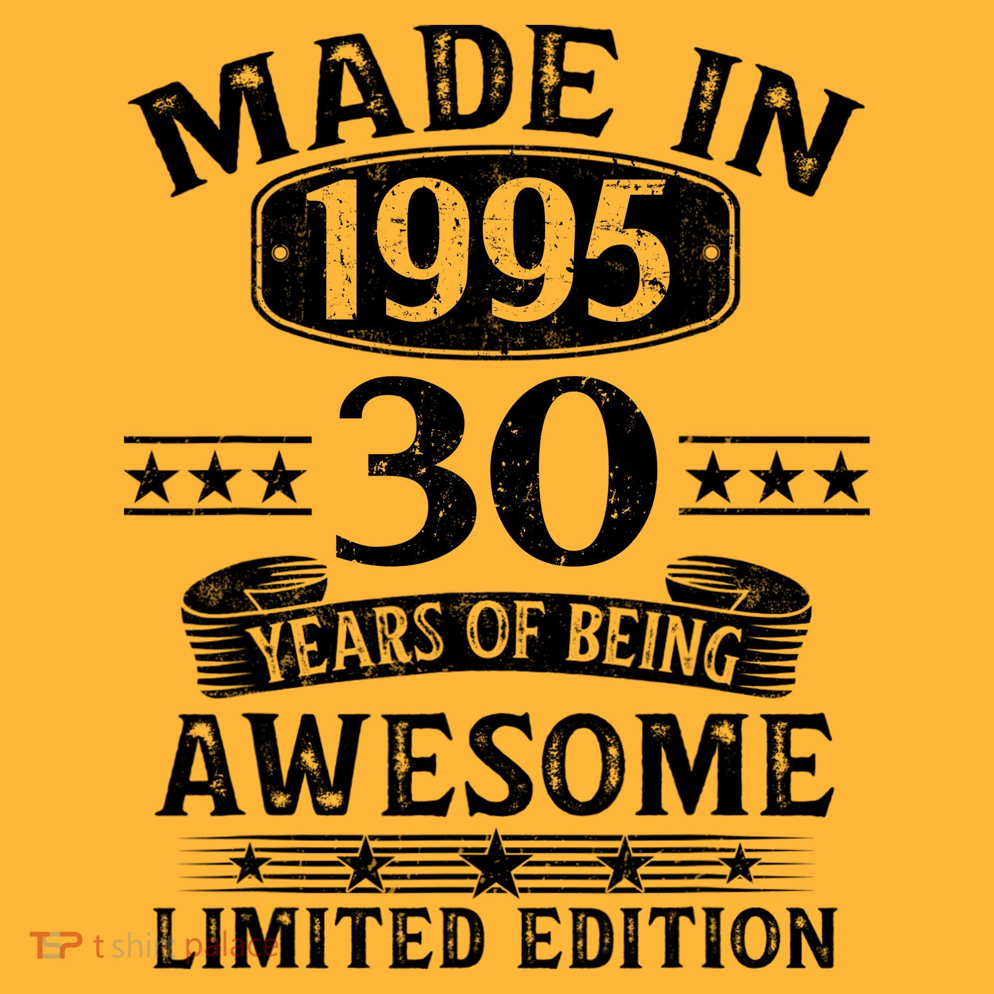Made In 1995 30 Years Old Gifts 30th Birthday Gift Polo