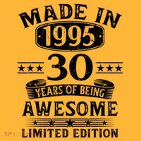 Made In 1995 30 Years Old Gifts 30th Birthday Gift Pom Pom 12in Knit Beanie thumb 2