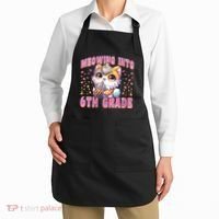 Meowing Into 6th Grade Girl Back To School Gift Apron thumb 2