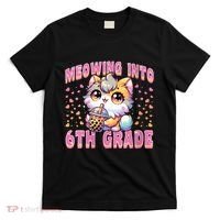 Meowing Into 6th Grade Girl Back To School Gift T-Shirt thumb 0