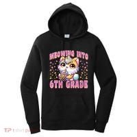 Meowing Into 6th Grade Girl Back To School Gift Women's Hoodie thumb 0