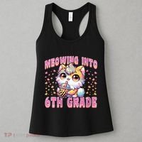 Meowing Into 6th Grade Girl Back To School Gift Women's Tank Top thumb 3