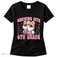 Meowing Into 6th Grade Girl Back To School Gift Women's T-Shirt thumb 0