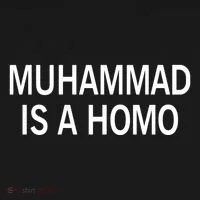 Muhammad Is A Homo Button thumb 1
