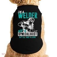 Men Im A Welder Not A Gynecologist Funny Welding Doggie Tank thumb 0