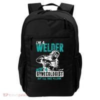 Men Im A Welder Not A Gynecologist Funny Welding Backpack thumb 0