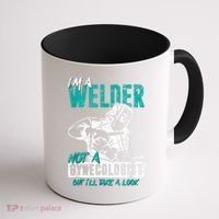 Men Im A Welder Not A Gynecologist Funny Welding Coffee Mug thumb 1