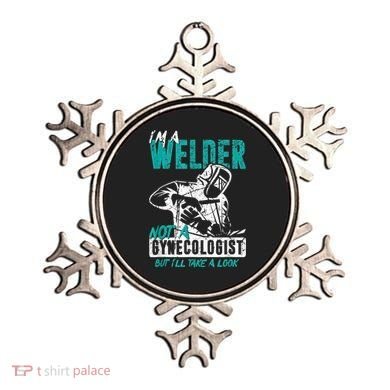Men Im A Welder Not A Gynecologist Funny Welding Ornament
