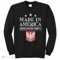 Made In America With Polish Parts Pride Poland Immigra Sweatshirt thumb 0