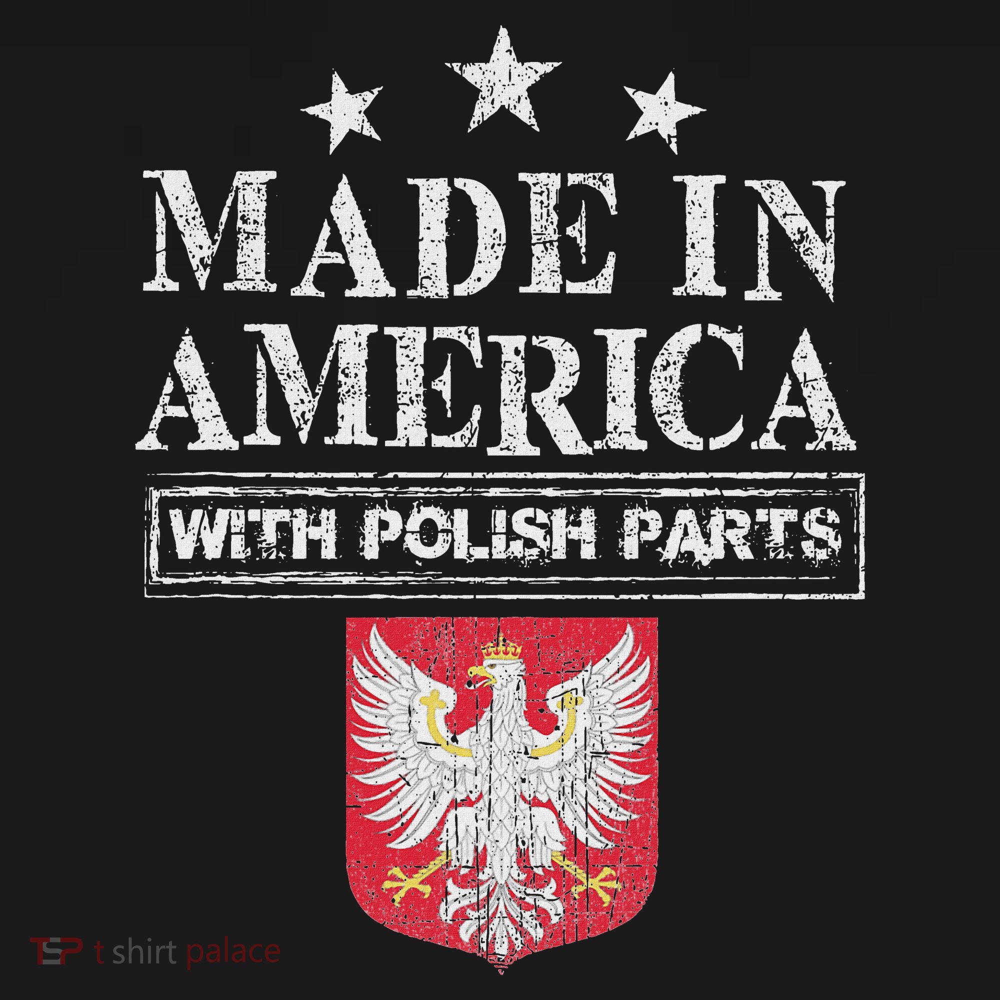Made In America With Polish Parts Pride Poland Immigra Women's Hoodie