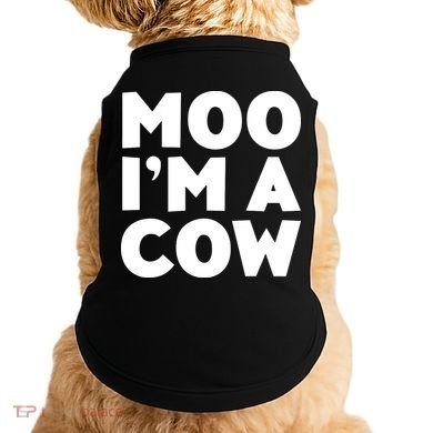 Moo Im A Cow Costume Doggie Tank